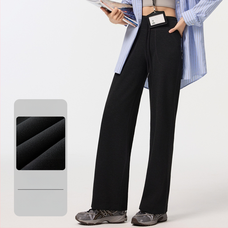 Moteriški kasdieniniai tiesūs keliai iš modalinio pluošto su poliesterio mišiniu, raištelis, tiesus kirpimas su drapavimu, smėlio plovimo apdaila