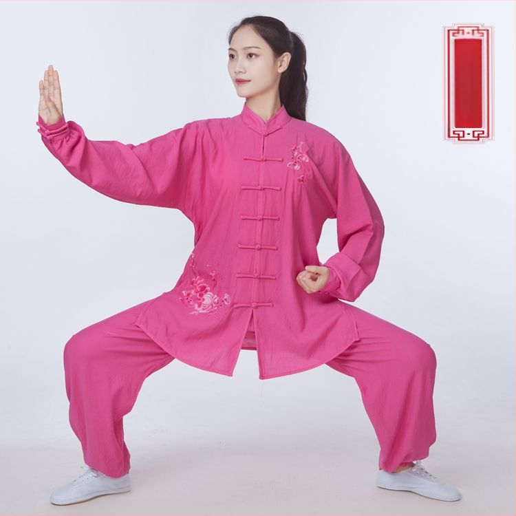 Moterų Tai Chi kostiumas su ilgomis rankovėmis, Chenille audinys su Spandexu, 2023 m. pavasaris