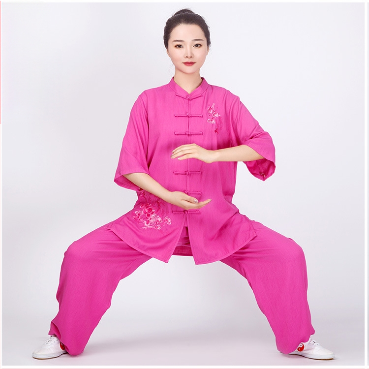 Moterų Tai Chi kostiumas su ilgomis rankovėmis, Chenille audinys su Spandexu, 2023 m. pavasaris