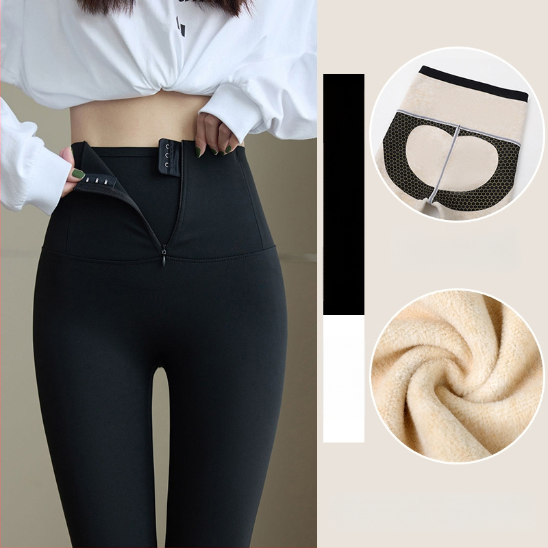 Joga hlače od najlona i spandeksa, visokog struka, devetbodna duljina, jednobojne, uski kroj