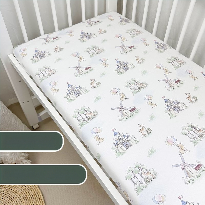 Dječje pokrivalo od Ice Silk, tkanina s vlaknima obojena, reaktivni ispis i bojanje, moderni minimalistički stil