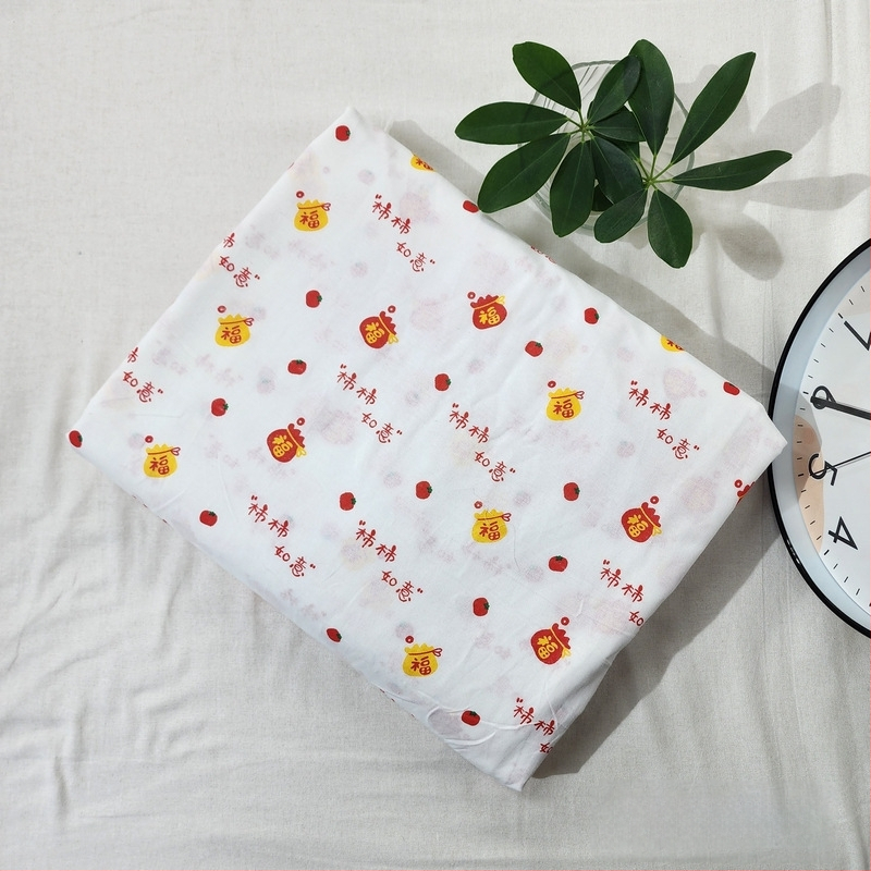 Husă de pilotă din bumbac 100% cu model floral, țesătură simplă, imprimare prin vopsire, densitatea țesăturii 78x65