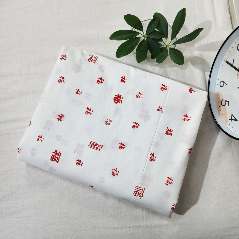 Husă de pilotă din bumbac 100% cu model floral, țesătură simplă, imprimare prin vopsire, densitatea țesăturii 78x65