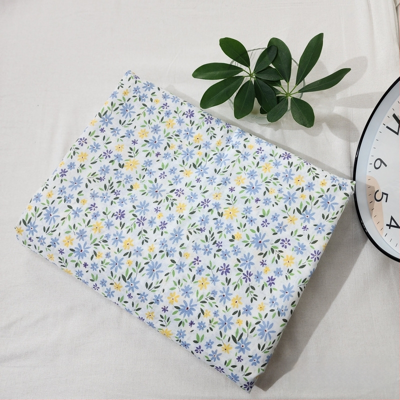 Husă de pilotă din bumbac 100% cu model floral, țesătură simplă, imprimare prin vopsire, densitatea țesăturii 78x65