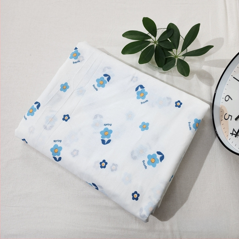 Husă de pilotă din bumbac 100% cu model floral, țesătură simplă, imprimare prin vopsire, densitatea țesăturii 78x65