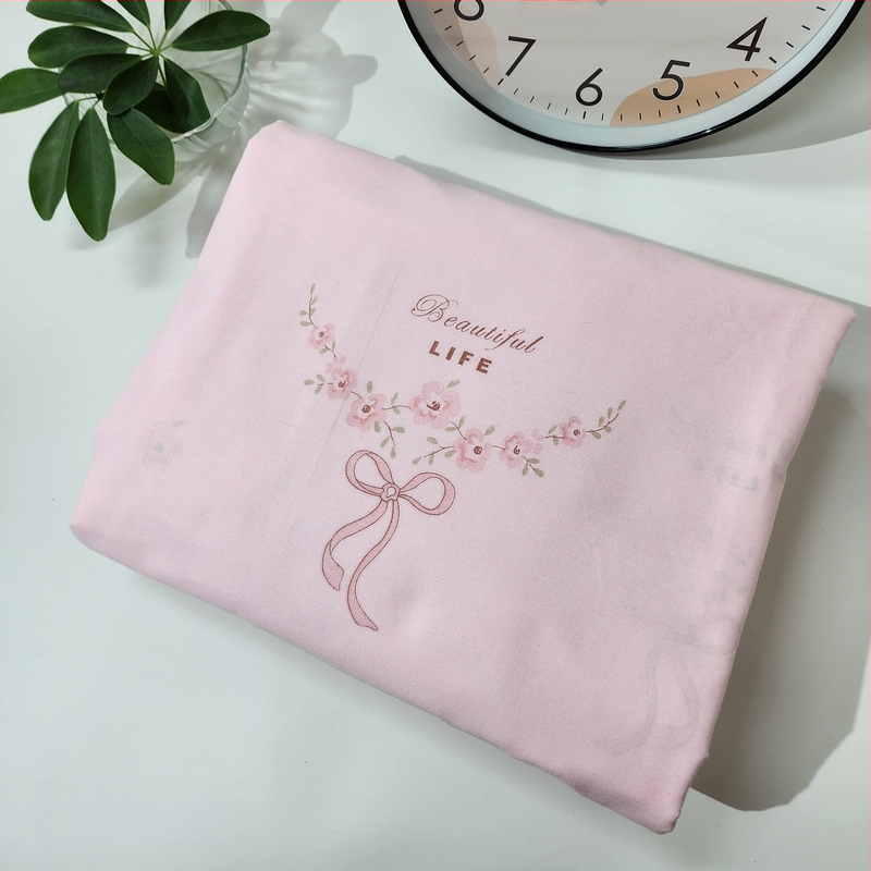 Husă de pilotă din bumbac 100% cu model floral, țesătură simplă, imprimare prin vopsire, densitatea țesăturii 78x65