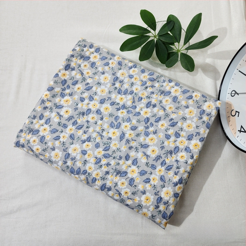 Husă de pilotă din bumbac 100% cu model floral, țesătură simplă, imprimare prin vopsire, densitatea țesăturii 78x65