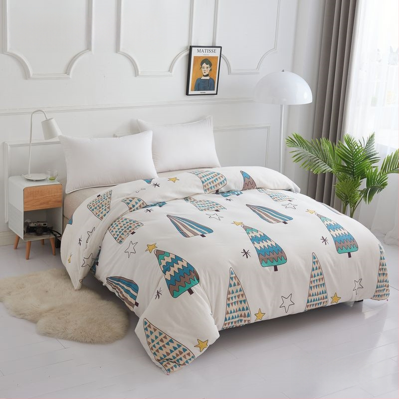 Husă de pilotă din bumbac 100% cu model floral, țesătură simplă, imprimare prin vopsire, densitatea țesăturii 78x65