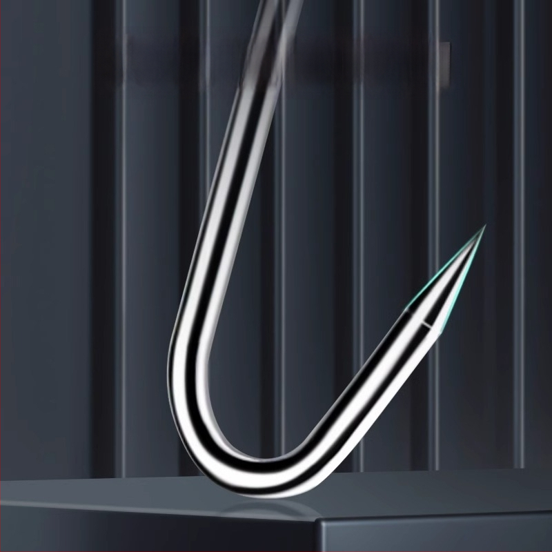 Стоманена S-образна закачалка за месо, за висящо сушено месо, риба и колбаси, електроплатиран, 170 г, модерен минималистичен стил