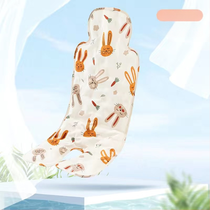 Bērnu ratiņu sēdekļa spilvens ar dzesējošu PVC materiālu, universāls ratiem un ēdamistabas krēsliem, ledus pērļu spilvens