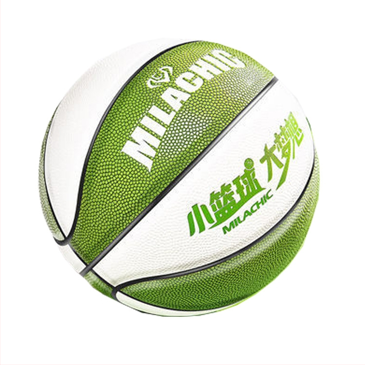 Vaikų PU krepšinio kamuolys vidaus ir lauko treniruotėms, su spausdintu logotipu, pritaikomas ir licencijuojamas privatų ženklą