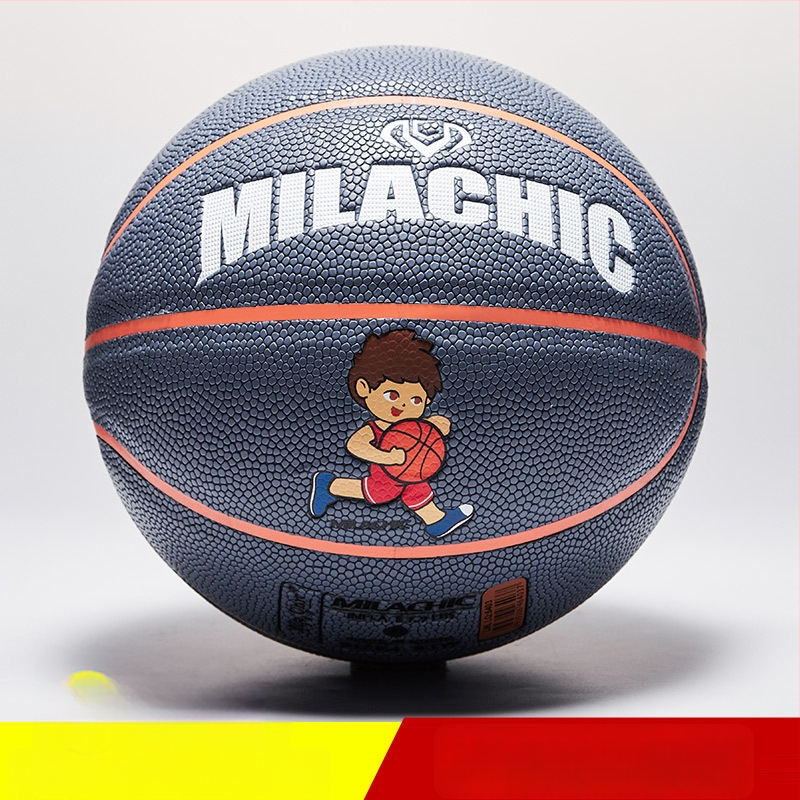 Vaikų PU krepšinio kamuolys vidaus ir lauko treniruotėms, su spausdintu logotipu, pritaikomas ir licencijuojamas privatų ženklą
