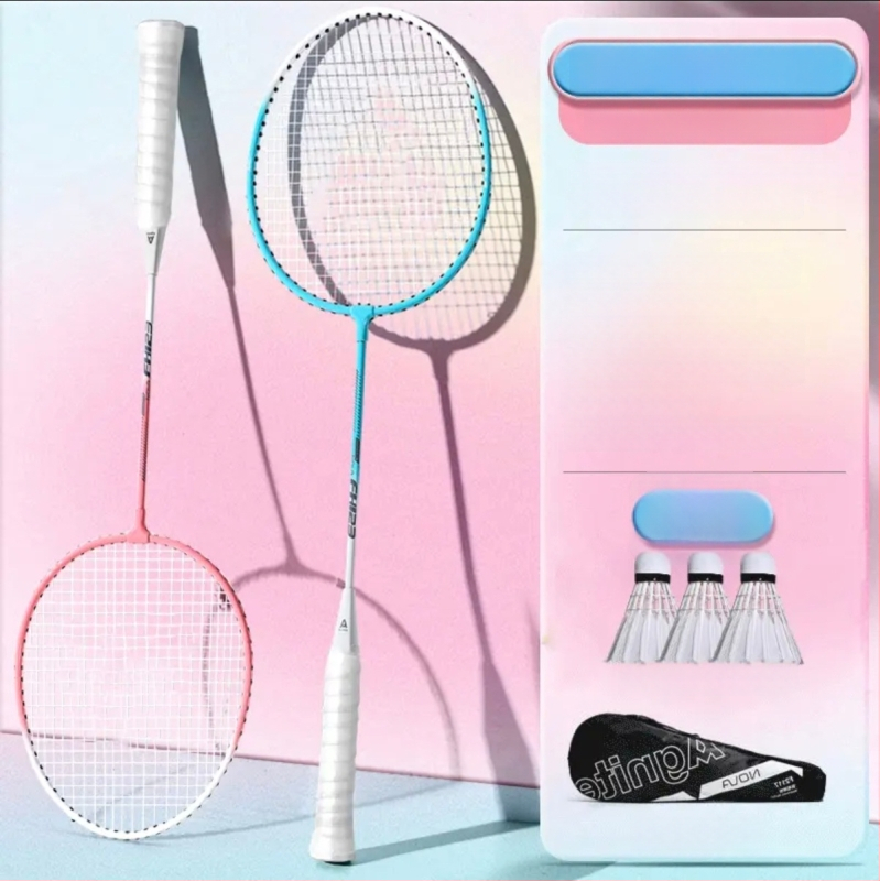 Badmintono raketė Effective — svoris 95–100 g, rėmo medžiaga geležies lydinys, rankenos storis G5, raketės tipas: tiesus smūgis, stiebo kietumas: vidutinis.