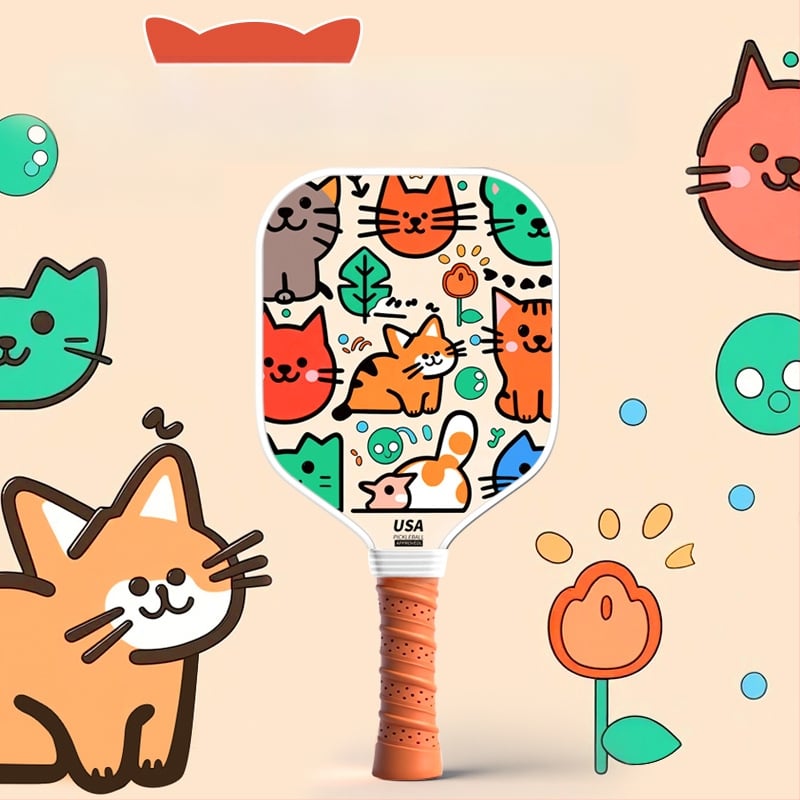 Vaikų pickleball raketė iš stiklo pluošto su karikatūros dizainu, Lidakang, 175±5 g