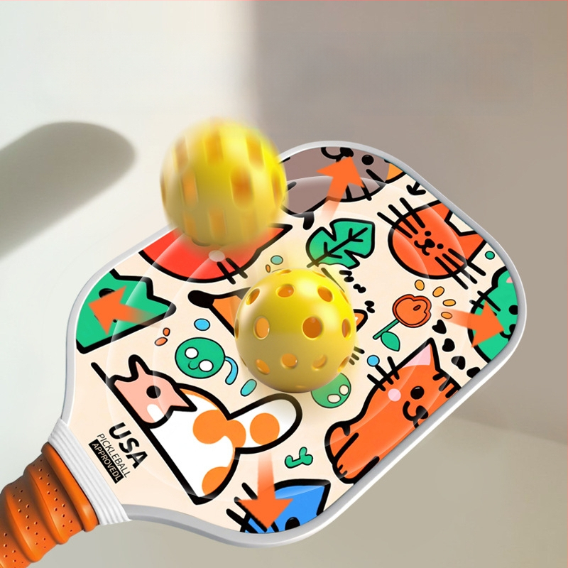 Vaikų pickleball raketė iš stiklo pluošto su karikatūros dizainu, Lidakang, 175±5 g