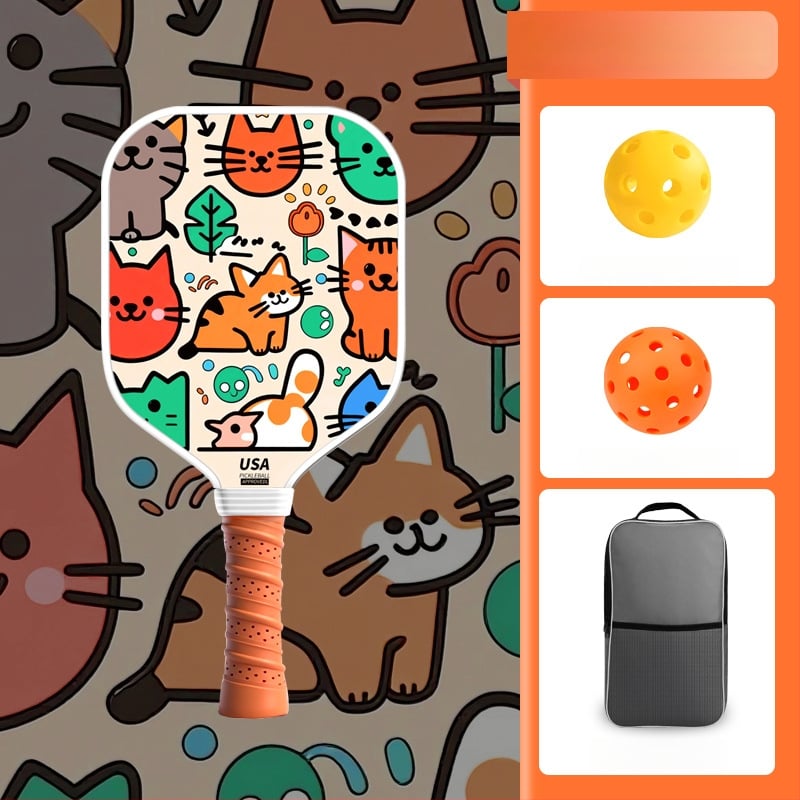 Vaikų pickleball raketė iš stiklo pluošto su karikatūros dizainu, Lidakang, 175±5 g
