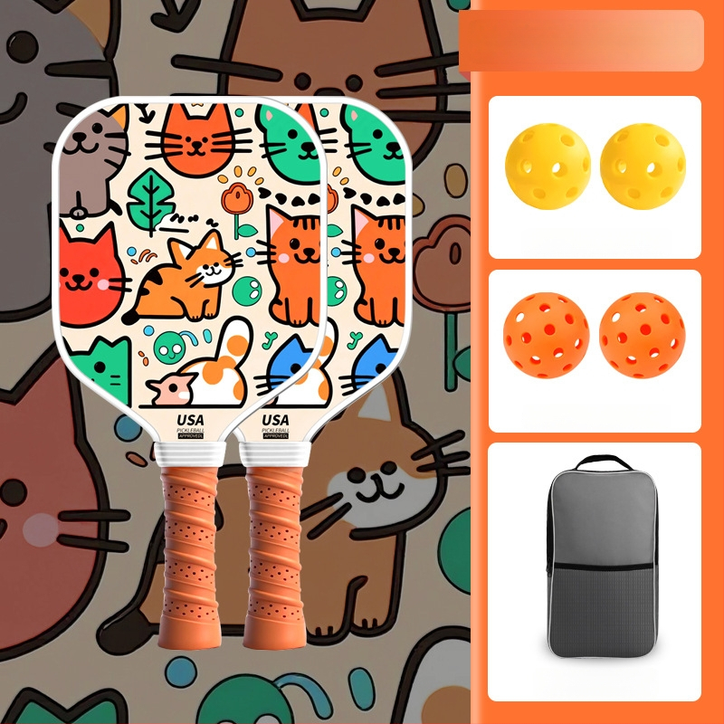 Vaikų pickleball raketė iš stiklo pluošto su karikatūros dizainu, Lidakang, 175±5 g