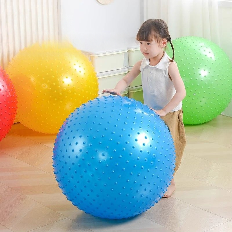 ABS jogos kamuolys vaikams ir kūdikiams — storesnis, atspari sprogimams treniruoklių kamuolys jutiminei lavinai (drakono dizainas)