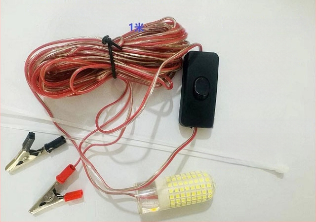 Víz alatti halászati lámpa - LED, 12V, vízálló, nagy fényerő