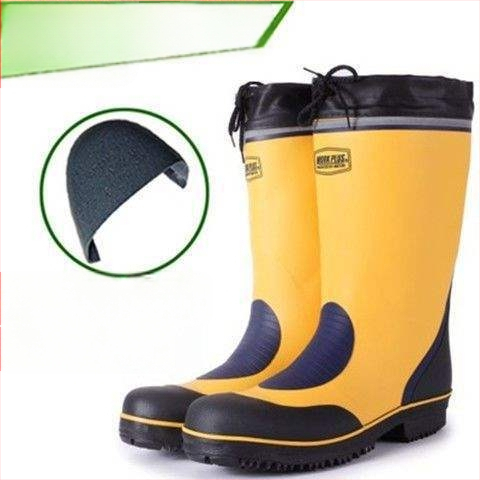 Meeste kõrged vihmasaapad kummist tallaga, libisemiskindlad, soojad ja vastupidavad