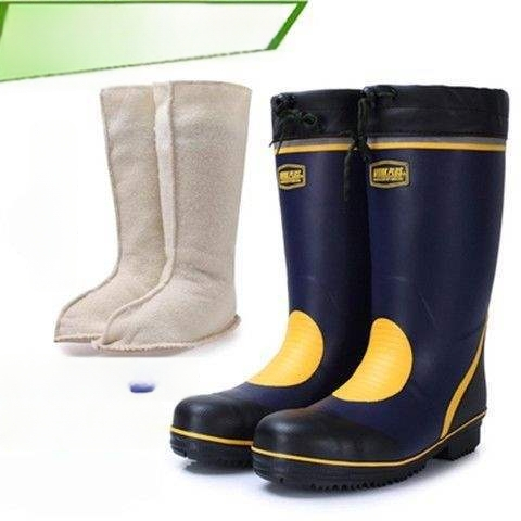 Meeste kõrged vihmasaapad kummist tallaga, libisemiskindlad, soojad ja vastupidavad