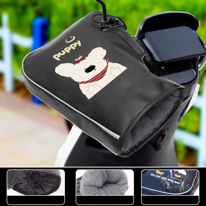 Ziemas PU velosipēdu cimdi, unisex, pieaugušie