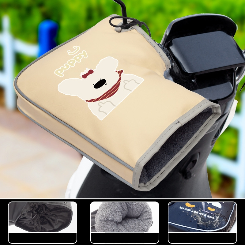 Ziemas PU velosipēdu cimdi, unisex, pieaugušie