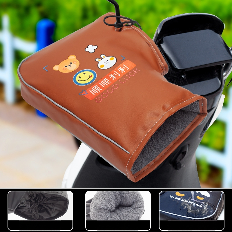 Ziemas PU velosipēdu cimdi, unisex, pieaugušie