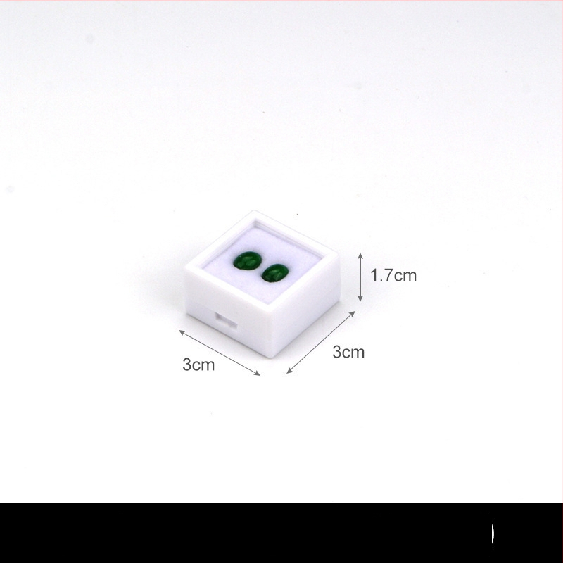 Prozirna plastična kutija za nakit, kutija za izlaganje za labave kamene i dijamante, otporna na prašinu, 1 razina