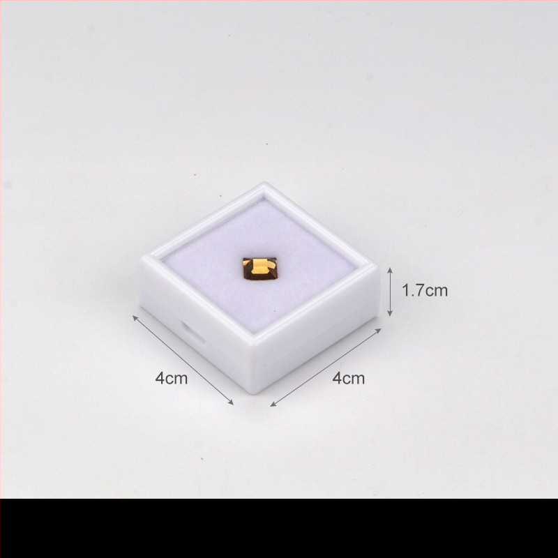 Prozirna plastična kutija za nakit, kutija za izlaganje za labave kamene i dijamante, otporna na prašinu, 1 razina