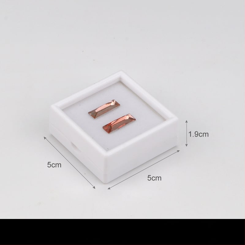 Prozirna plastična kutija za nakit, kutija za izlaganje za labave kamene i dijamante, otporna na prašinu, 1 razina