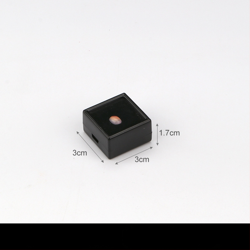 Prozirna plastična kutija za nakit, kutija za izlaganje za labave kamene i dijamante, otporna na prašinu, 1 razina