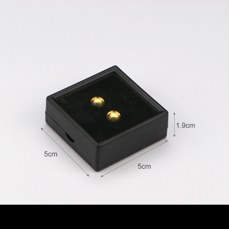 Prozirna plastična kutija za nakit, kutija za izlaganje za labave kamene i dijamante, otporna na prašinu, 1 razina