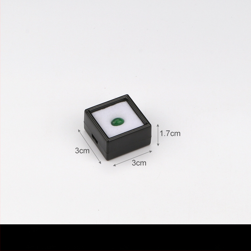 Prozirna plastična kutija za nakit, kutija za izlaganje za labave kamene i dijamante, otporna na prašinu, 1 razina