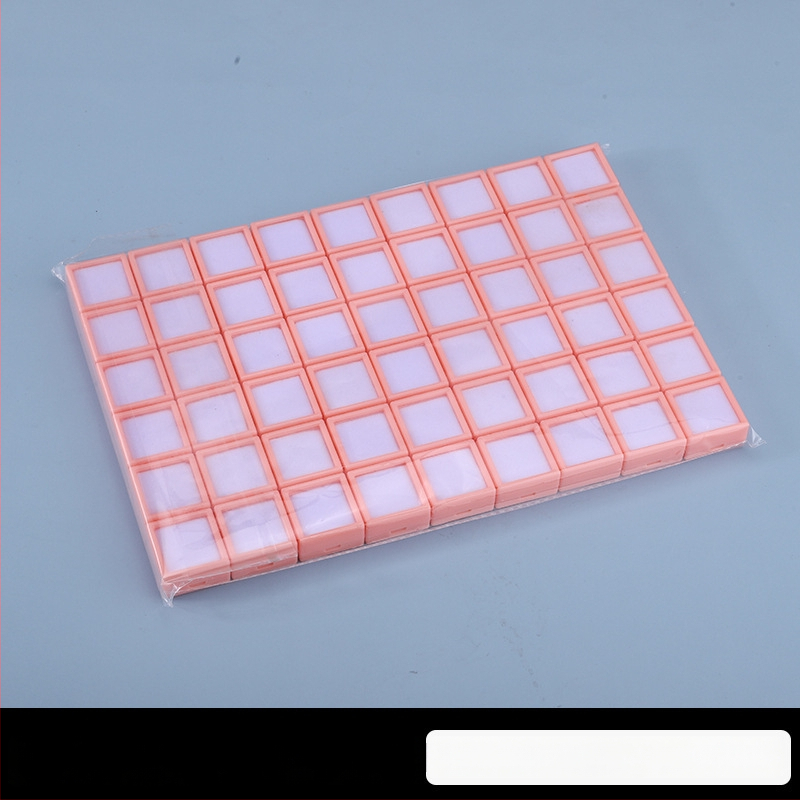 Prozirna plastična kutija za nakit, kutija za izlaganje za labave kamene i dijamante, otporna na prašinu, 1 razina