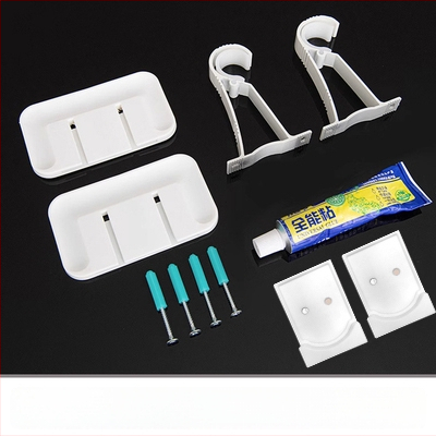 Užuolaidų lazda lipniu montavimu, teleskopinė, be gręžimo – romos lazdelės laikiklis ir atramos rėmo priedai