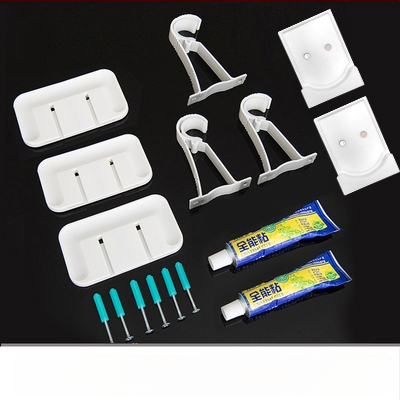 Užuolaidų lazda lipniu montavimu, teleskopinė, be gręžimo – romos lazdelės laikiklis ir atramos rėmo priedai