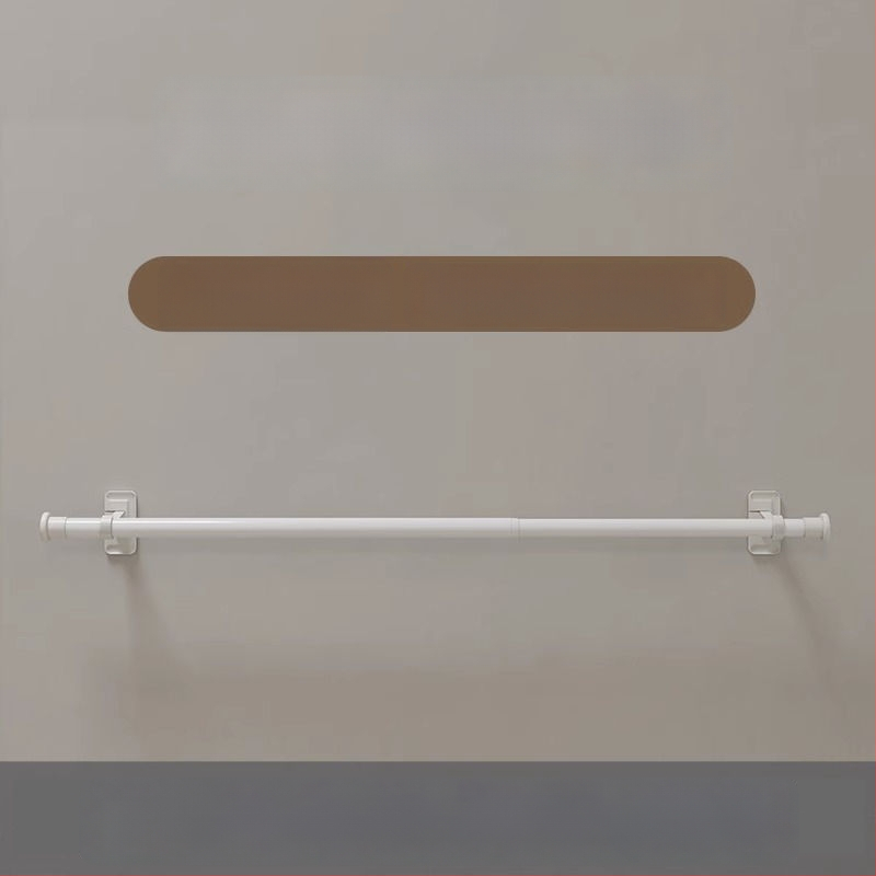 Užuolaidų lazda lipniu montavimu, teleskopinė, be gręžimo – romos lazdelės laikiklis ir atramos rėmo priedai