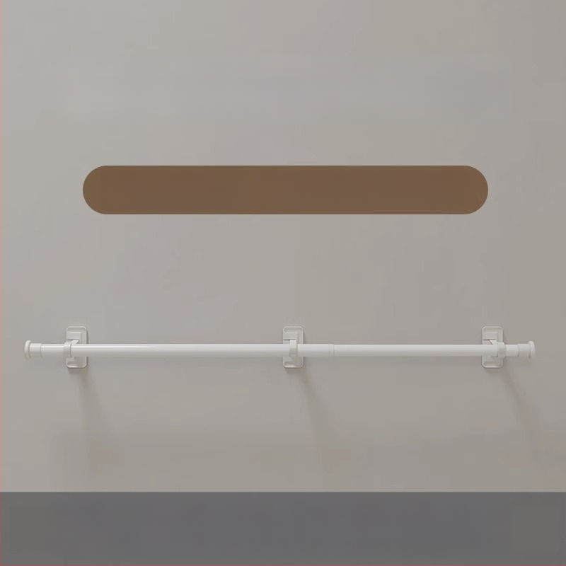 Užuolaidų lazda lipniu montavimu, teleskopinė, be gręžimo – romos lazdelės laikiklis ir atramos rėmo priedai