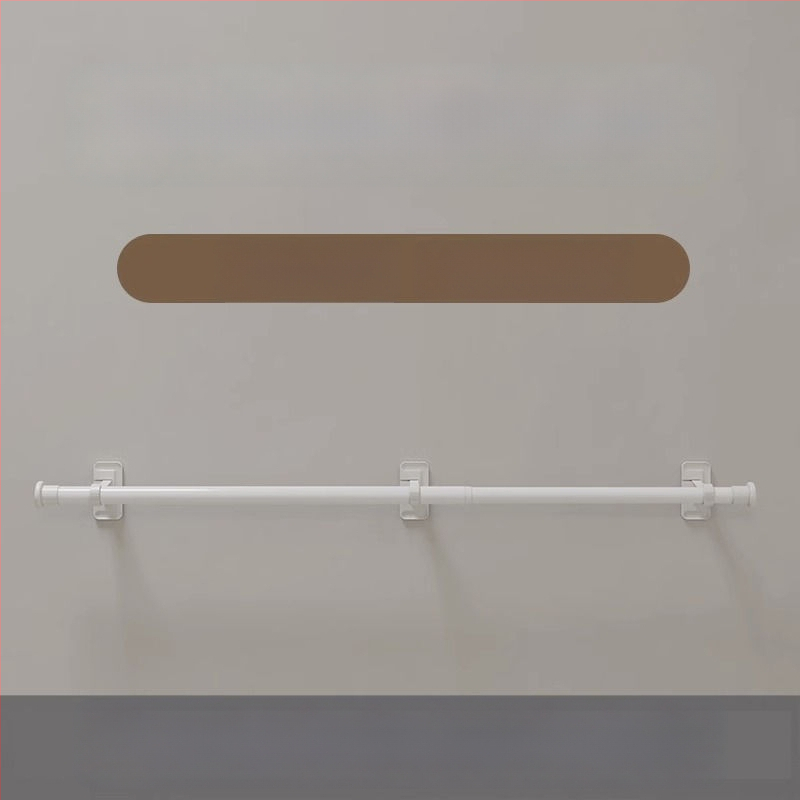 Užuolaidų lazda lipniu montavimu, teleskopinė, be gręžimo – romos lazdelės laikiklis ir atramos rėmo priedai