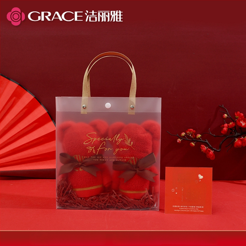 Lokio rankšluostis dovanų dėžutėje — 100% medvilnė, 120 g, individualus logotipas