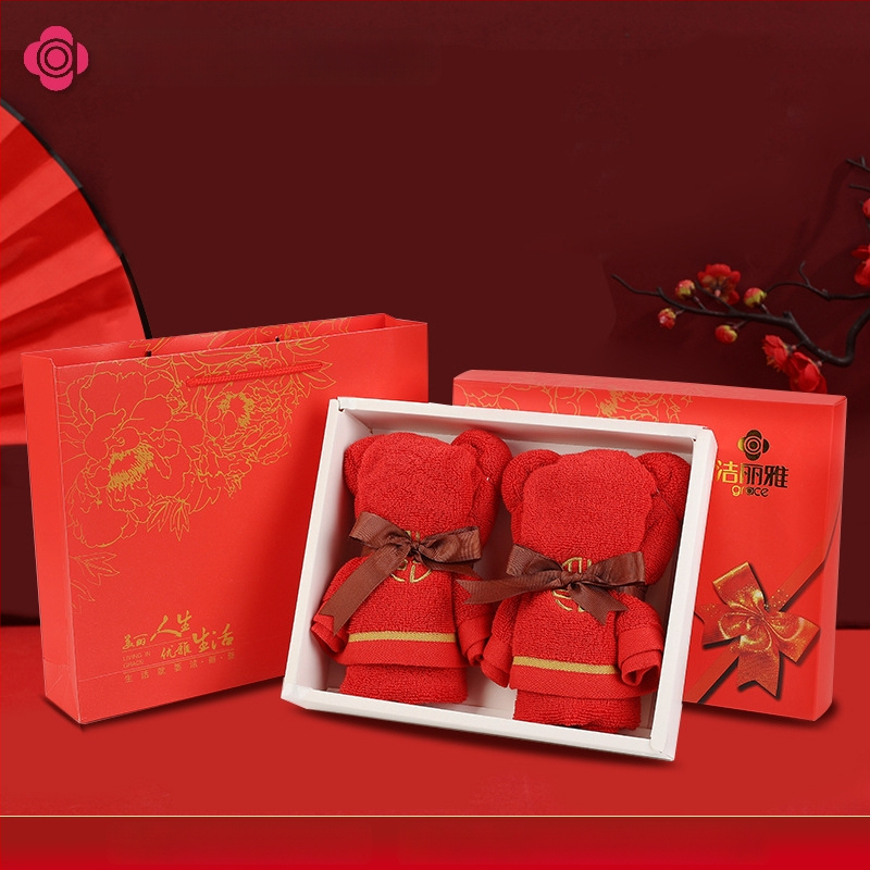 Lokio rankšluostis dovanų dėžutėje — 100% medvilnė, 120 g, individualus logotipas