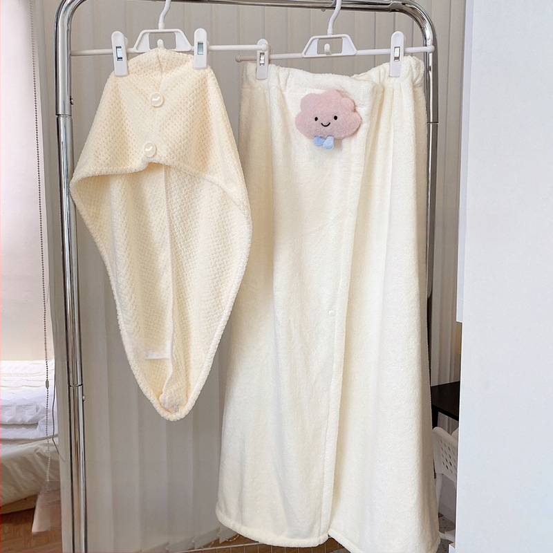 Medvilninis chalatas su krūtinės apsivynimu – greitas džiūvimas, unisex, sugeriantis, skirta rudens naudojimui