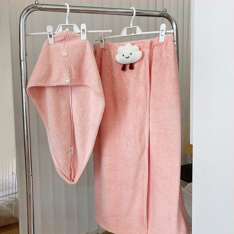 Medvilninis chalatas su krūtinės apsivynimu – greitas džiūvimas, unisex, sugeriantis, skirta rudens naudojimui