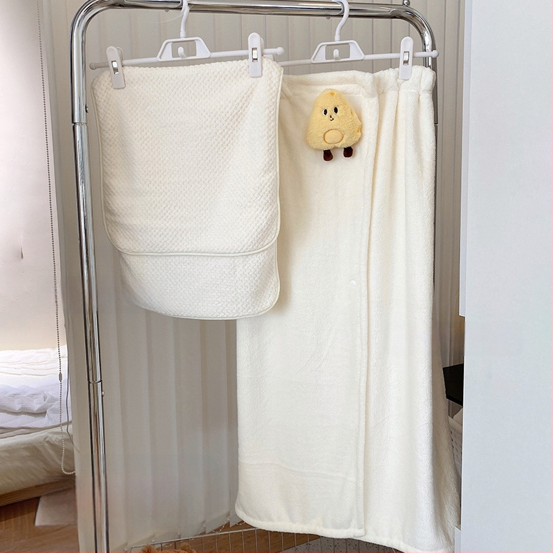 Medvilninis chalatas su krūtinės apsivynimu – greitas džiūvimas, unisex, sugeriantis, skirta rudens naudojimui