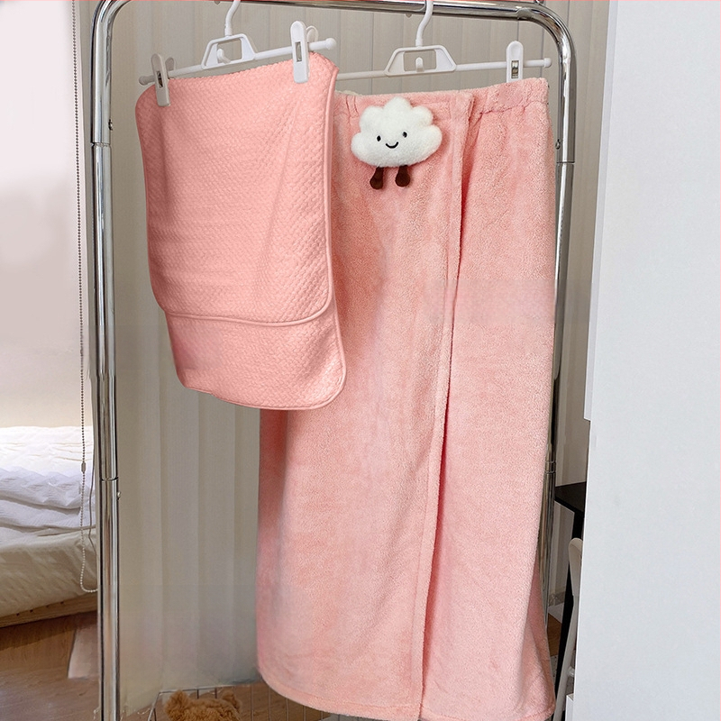 Medvilninis chalatas su krūtinės apsivynimu – greitas džiūvimas, unisex, sugeriantis, skirta rudens naudojimui