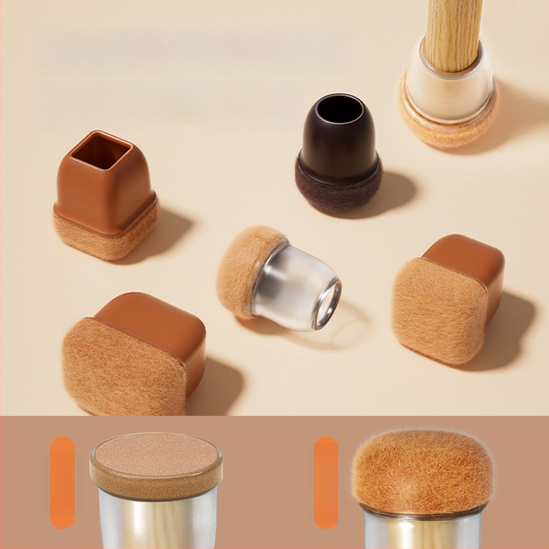 Kerek lábvédők székek és asztalok lábaira, zajcsökkentő, kopásálló, TPE anyagú, modern minimalista stílus