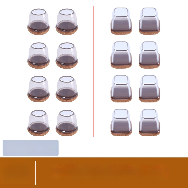 Kerek lábvédők székek és asztalok lábaira, zajcsökkentő, kopásálló, TPE anyagú, modern minimalista stílus