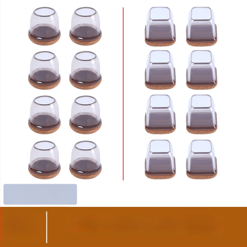 Kerek lábvédők székek és asztalok lábaira, zajcsökkentő, kopásálló, TPE anyagú, modern minimalista stílus