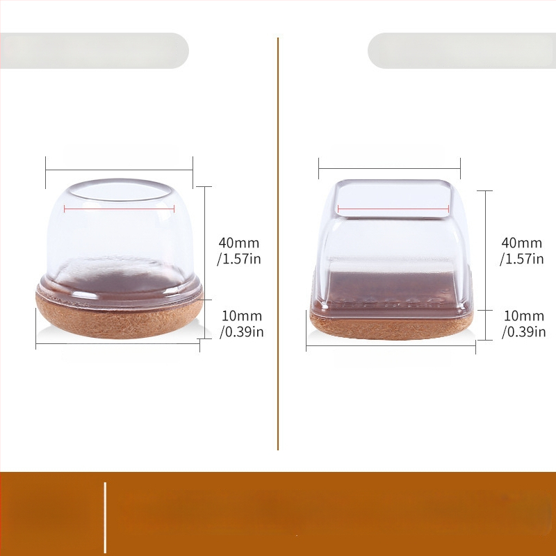 Kerek lábvédők székek és asztalok lábaira, zajcsökkentő, kopásálló, TPE anyagú, modern minimalista stílus